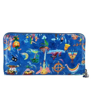 tsumori chisato CARRY ピーターパン ラウンドファスナー長財布 ブルー