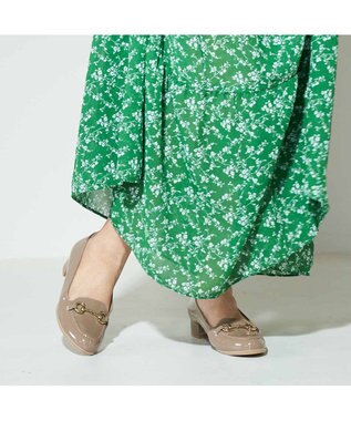 ing <ing>【WEB限定】【レイン対応】ヒールアップビットローファー オーク