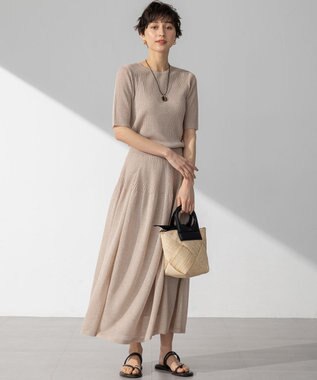 23区 VIOLAｄORO アバカ メッシュ  2WAY バケットバッグ ブラック系