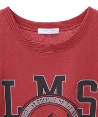 Green Parks ドッキングフレアスリーブロゴチュニック Red