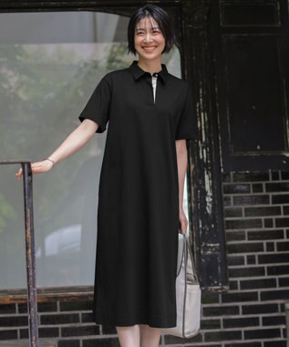 J.PRESS LADIES S 【WEB限定】コットンスムース ポロワンピース
