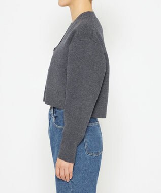 uncrave 【選べるレングス】ウールナイロン ジャガード ニット カーディガン（uncrave STANDARD） ブラック