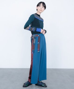 COQ MULTI WAY SAILER ラップスカート付きパンツ ブルー