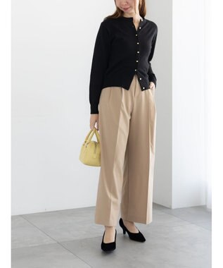 Te chichi TRツイル2タックワイドパンツ《2025winter catalog item》 ベージュ