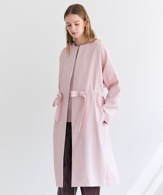 BEIGE， PORDIC / ドロスト付きロングスプリングコート