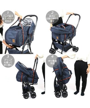 PET PARADISE smooca ３ＷＡＹ ハンドフル ペットカート 《ネイビー》 ネイビー