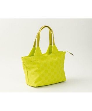 MIYABIYA La quoh with kirakaracho 南蛮七宝ベーシックプリント ミディアムトート 若菜色(イエロー)