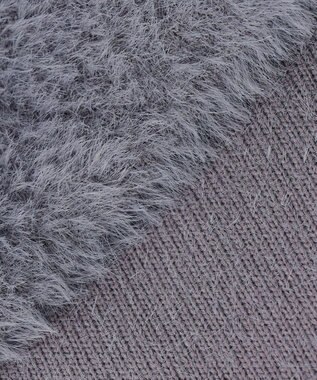 ANY SIS S フェザーニット ジャケット スレート