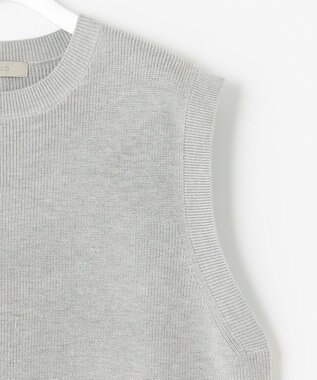 UNFILO 【抗菌防臭】片畔ニットベスト グレー