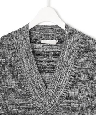 ICB 【洗える】ルレックスベースダイ プルオーバーニット シルバー系7