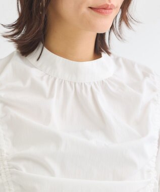 Green Parks ・ＡＮＤＳＥＡＲＣＨ　ドロストリボンブラウス Off White