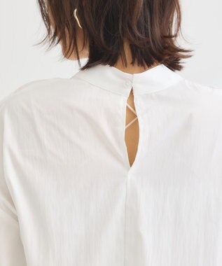 Green Parks ・ＡＮＤＳＥＡＲＣＨ　ドロストリボンブラウス Off White