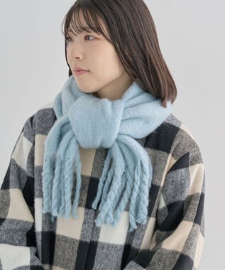 Green Parks ボリュームカラーマフラー Sax