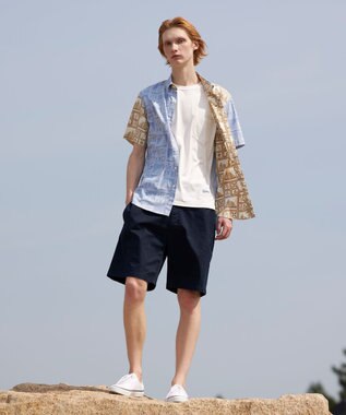 J.PRESS MEN Reyn spooner×J.PRESS リバースプリントクレイジーシャツ サックスブルー系9