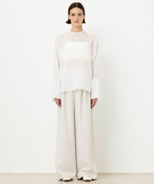 NAVE 【ReNAVE・洗える】シアーボイル ブラウス ホワイト系