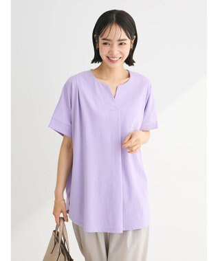 Green Parks 冷っとすずやか　フレンチスリーブスキッパー Purple