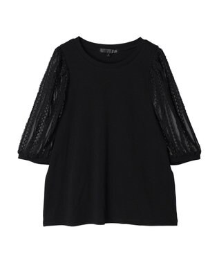 Green Parks ・ＳＵＧＡＲ　ＳＰＯＯＮイソザイスリーブプルオーバー Black