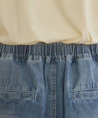 WEGO 【ANGIE VINTAGE】デニムイージーパンツ ブルー