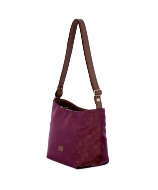 IBIZA ロゴナイロン　ショルダーバッグ ピンクベージュ