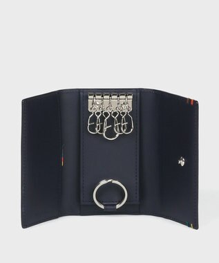 Paul Smith ハイライトステッチ キーケース ネイビー