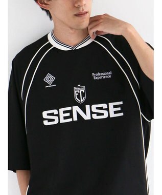 CRAFT STANDARD BOUTIQUE 接触冷感/UVカット/イージーケア/ストレッチ/ゲームシャツ-B Black