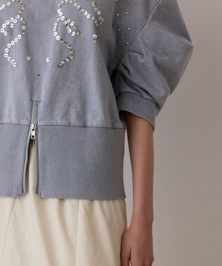 GRACE CONTINENTAL ピグメントショートトップ ブルー