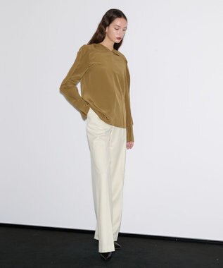 JOSEPH 【洗える】ニューシーディーシー　ブラウス Khaki