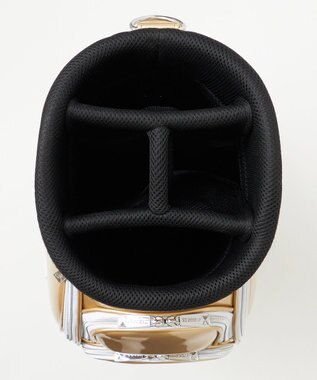 23区GOLF 【UNISEX】エレガントエナメルキャディバッグ　キャスター付きで移動もラクチン ゴールド系