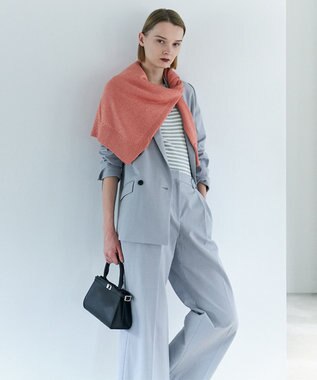 ICB LooseWeave ダブルブレストジャケット スモーキーサックス