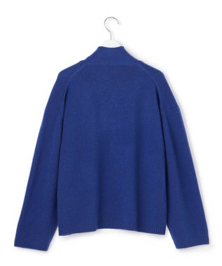 J.PRESS YORK STREET 【WOMEN】ウールカシミヤ 変形Vネック ニット ブルー系