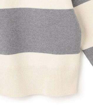 BEIGE， 【洗える】TAFT / コットンカシミヤラガーニット Bone × L.Gray