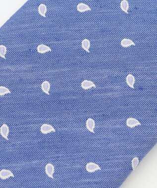 J.PRESS MEN 【SILK LINEN COLLECTION】ペイズリー柄 ネクタイ ネイビー系8