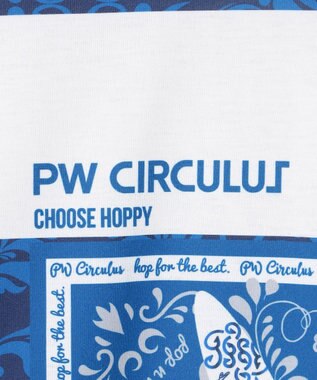 PW CIRCULUS 【吸水速乾 / UVカット / ストレッチ】【MEN】ラガーシャツ ゴルフ ネイビー系1