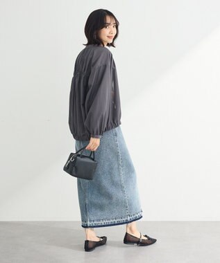 Green Parks イージーケア　シャツブルゾン Charcoal Gray