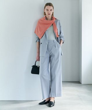 ICB LooseWeave ダブルブレストジャケット スモーキーサックス