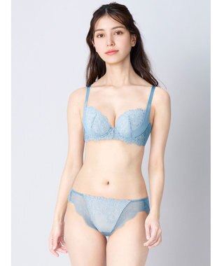 Wing ブラジャー Wing Lesiage バストを高い位置でキープ 谷間メイク 着やせシルエット 【8000シリーズ】 Gカップまで対応 大きいサイズ PB8000 ウイング／ワコール グレイッシュブルー