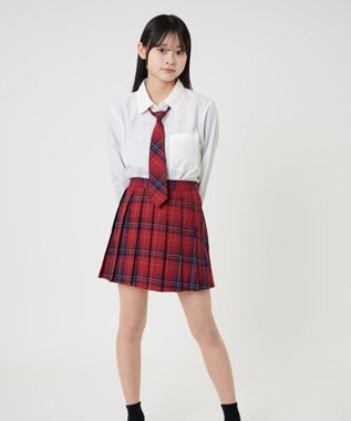 WEGO 【SCHOOLITEM】スクールプリーツスカート レッドチェック1