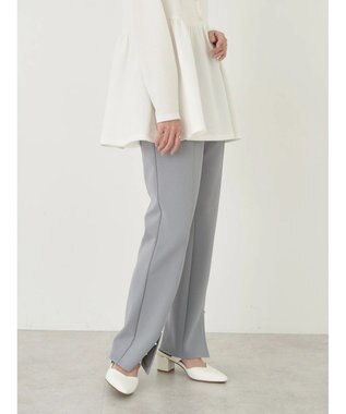 earth music&ecology パールスリットパンツ Blue