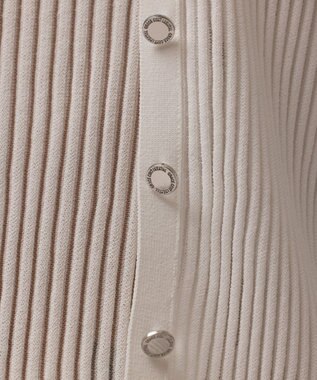 GRACE CONTINENTAL シアーフリルニットカーディガン ホワイト