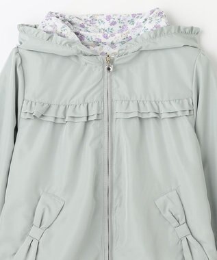 ANY KIDS フード取り外し リバーシブル ブルゾン ミント