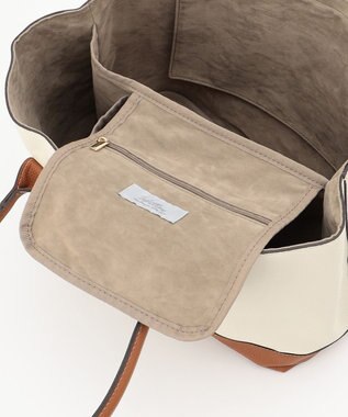 UNBILLION cachecache パーテーションPUトートバッグL キャメル