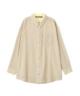 YECCA VECCA シアーレイヤードシャツ Beige
