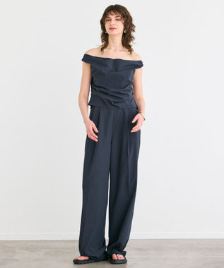 BEIGE， 【接触冷感/UVカット/洗える・anan 2451号掲載】YANN / オフショルダーオールインワン Black