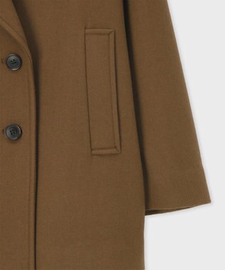 Paul Smith ウールカルゼ ショート ピーコート ブラウン