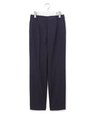 23区 【洗える】ウォームストレッチ テーパード パンツ ネイビー系