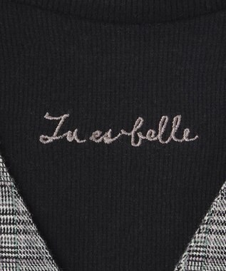 ANY KIDS ドッキングチェックワンピース モノトーン系