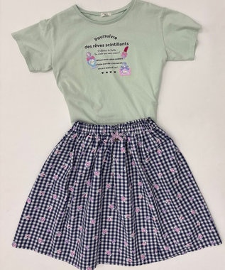 ONWARD Reuse Park スタッフおすすめ！KIDSコーデ商品/サイズ160【any FAM】カットソー春夏×スカート春夏 その他