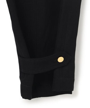 BEIGE， BERNARD / リネン混 ヘムタグ 2WAYパンツ Black
