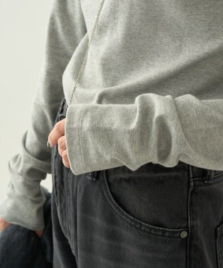 AMERICAN HOLIC タートルカットプルオーバー2 Light Gray Mixture