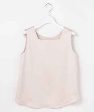 ANY SIS 【2WAY】サテン タンクトップ ライトベージュ